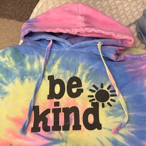 Colorful Tie-Dye 'Be Kind' Adults hoodie